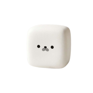 SALOMONER Slow Rebound Seal Squeeze Toy Ornament Super Soft Slow Rebound Fidget Toy Venting Ball White Shapeable Squeeze Ball Home Decoration