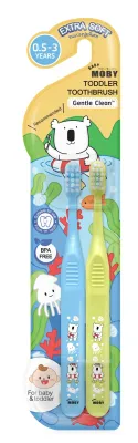 Baby Moby แปรงสีฟัน แพค 2 ชิ้น สำหรับเด็ก