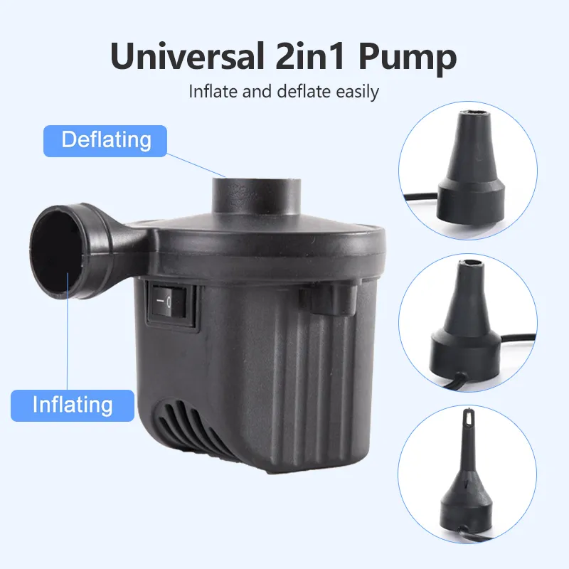 Electric Air Pump Inflatable Car Pump Swimming Pool Bed Ball Float Portable  Electric Pump Pool Pump 12V Inflatable Pump 电动空气泵 - Main Image