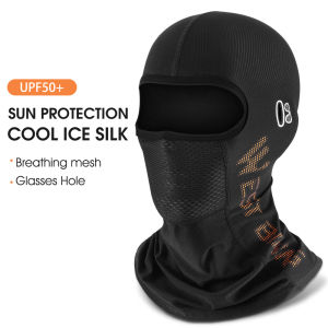 WEST BIKING Washable Full Face Mask Headwear Ice Silk Anti-UV Tube Mask For Men Outdoor Sport Running Half Face Mask Windproof Motorcycle Balaklava Mask
