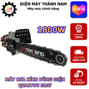 Máy Cưa Xích Chạy Điện QUAIYOU QY-5019 - Công Suất 2000W - Hàng Nội Địa Cao Cấp - Bảo Hành 6 Tháng