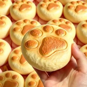 Cat Paw Bread Squishy Slow Rising Milk Cake Bread Slow Rebound Fidget Toy Anti Stress Release Hand Relax Toy