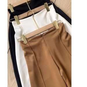 Flare Pants - Celana Wanita Highwaist Scuba Premium Kulot Cutbray Kekinian Ready Ukuran Jumbo