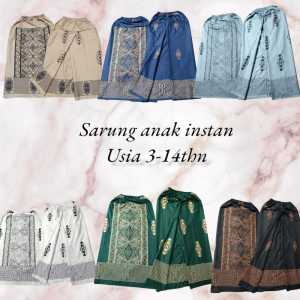 sarung anak instan motif usia 2-11 tahun model rok praktis batik berkualitas terbaru sarung