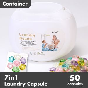 7-in-1 Laundry Capsules Deep Cleaning Long-Lasting Fragrance Skin-Friendly Removes Stubborn Stains Machine & Handwash