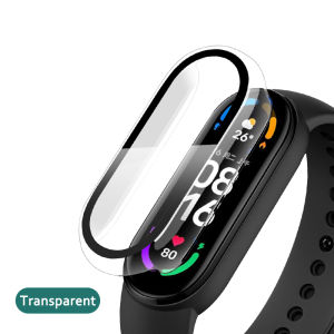 VUAERANG 2in1 Case Screen Protector for Xiaomi Mi Band 8 7 6 5 4 3 Case+Film Full Coverage Protective Cover for Miband 6 7 Band 5 4 3 NFC Accessories