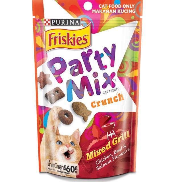 ขนมแมว Friskies Party Mix และ Felix Play ฟริสกี้ส์ ปาร์ตี้ มิกซ์ 50