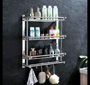 SHENAR RAK KAMAR MANDI MINIMAL Elegant Rak Handuk Rak Dapur Stainless Steel Bathroom Rack 3 Tingkat RAK LAVENDER