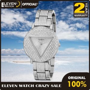 [Promo] Jam Tangan Wanita Guess GW0512L1 Glitz Silver Case Silver Stainless Steel Original Garansi 2 Tahun [✔COD][100% Authentic]