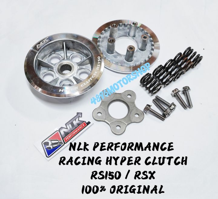 NLK PERFORMANCE RACING HYPER CLUTCH WITH 5 SPRING  Y15ZR Y15 LC135 4S LC 135 RS150 RSX RS 150 SRL115 FI LAGENDA 115 FI