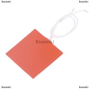 [COD] Bsuimki แผ่นยางซิลิโคนทำความร้อน10W 12V แผ่นรองแบนกันน้ำ