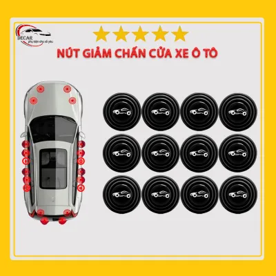Nút giảm chấn đàn hổi silicone ô tô chống sốc cửa đệm cao su chống va đập bảo vệ cửa capo cốp xe oto