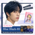 【KOKIRA Blue Black Hair color 】Free ：full set of tools repairing hair mask and Keratin repairessence oil. 