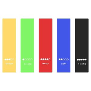Heavy Duty Resistance Bands Set - 5 Different Levels for Strength Training & Physical Therapy - Latex Elastic Bands with Door Anchor & Handles