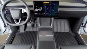 เหมาะสำหรับ 2025 Tesla Model Y Juniper พรมปูพื้น/Full-Surround พรมปูพื้นรถยนต์/กันน้ำและทนต่อการสึกหรอพรมปูพื้น/เสื่อป้องกันพื้นอุปกรณ์เสริมในรถยนต์