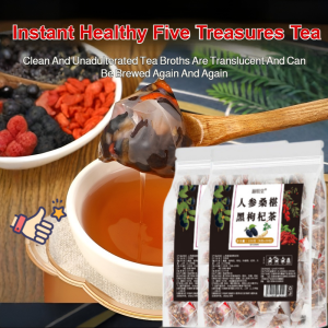 Healthy five treasure tea Mulberry ginseng instant snack healthy food tea drink protect liver and kidney to enhance immunity health five treasure tea