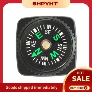 SHPYHT Mini Dây đeo đồng hồ nút la bàn sống sót Mini Túi La Bàn Ngoài Trời đi bộ đường dài cắm trại phụ kiện