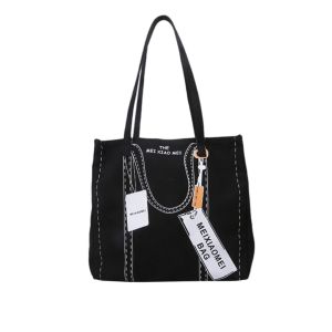 TOTE BAG WANITA CANVAS ALA KOREA PAKAI RESLETING CUTE TALI SELEMPANG KOREAN STYLE CUTE KEKINIAN