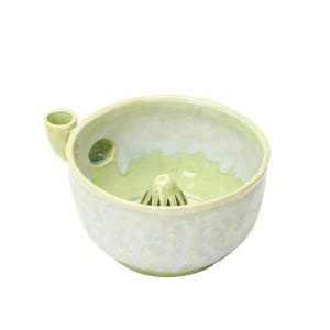 YIYU STUDIO Tự quay Chậu rửa trái cây Dung lượng lớn Lỗ thoát nước tích hợp Máy rửa quả mọng bằng gốm sứ Chống dính Dễ dàng làm sạch Máy làm sạch trái cây tự xoay Bếp Ăn