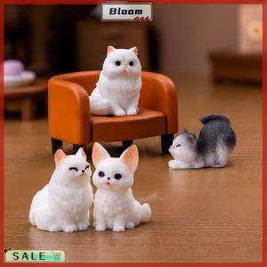 Follow Get New[Bloom Z] Mini Cat Ornament Cartoon Kitten Micro Landscape Dollhouse Model Car Interior Home Desktop Decoration