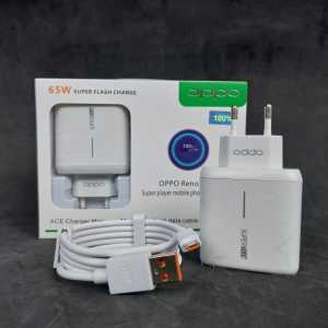 Charger / Carger / Casan / Cas Oppo Reno 4 5 6 7 7Z 8 8T 8Z 10 PRO 5G A38 A57 A58 A74 A76 A77s A78 A95 A96 Original 65W SUPER VOOC TYPE C FLASH CHARGING