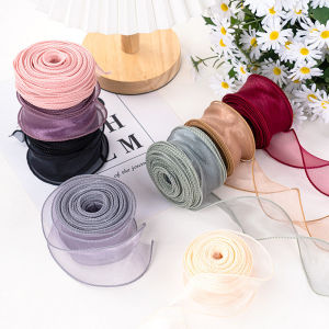 Fishtail Yarn Ribbon with Wavy Fantasy Ribbon Bouquet Decoration Wedding Home Decoration Gift Ribbon