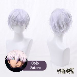 Gojo Satoru Cosplay Costume Anime Jujutsu Kaisen Cosplay Uniform Wig Halloween Party Costume Men Women Full Sets