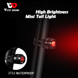 WEST BIKING Bike Rear Light 3 Modes Safety Warning MiNI Cycling Taillight Double Waterproof Safety lamp Bike Tail Light