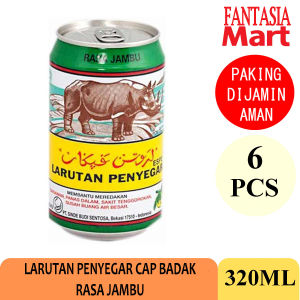 CAP BADAK LARUTAN PENYEGAR KALENG 320 ML PACK ISI 6 PCS RASA JAMBU FANTASIA DENGAN PAKING AMAN