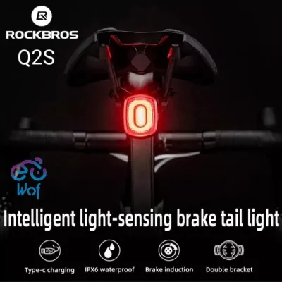 ROCKBROS Q2S SMART BRAKE SENSOR LAMPU BELAKANG SEPEDA BIKE TAILLIGHT-Chicglame13 store