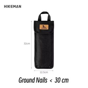 LUMIQLO Waterproof Camping Tent Stake Storage Bag Outdoor Durable Peg Holder Case Portable PVE Ground Nail Organizer Pouch Tent Accessories