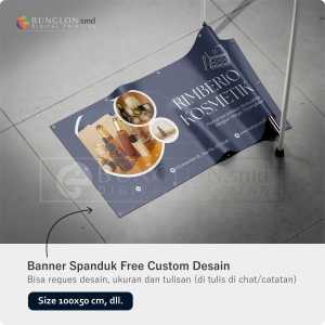 PRINT CETAK SPANDUK BANNER TOKO KOSMETIK FREE DESAIN