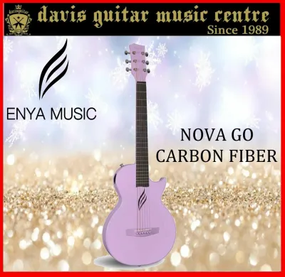 Enya Nova Go Purple Carbon Fiber Acoustic Guitar Travel 3/4 Size with Preamp (Preorder)