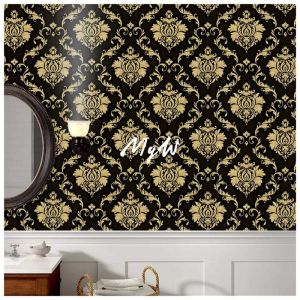 Wallpaper Putih Wallpaper Dinding 45cm x 5meter Wallpaper Dinding Putih Wallpaper Garis Cakra Hitam
