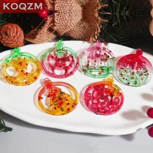 [COD] KOQZM KITCHEN Christmas Series Pendant Ornament Epoxy Resin Silicone Mold DIY Jewelry Keychain Decoration Supplies