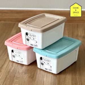 กล่องพลาสติกพร้อมฝาปิด กล่องเก็บของ กล่องจัดระเบียบบนโต๊ะ รุ่น CK-120 (ฝาคละสี)❌[[กล่องขนาดเล็ก]]❌