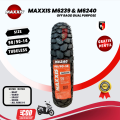 BAN MOTOR TRAIL RING 14 PAKET MAXXIS OFF ROAD 80/90-14 DAN 90/90-14 TUBELES FREE PENTIL. 