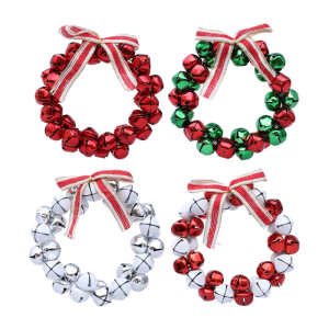 เครื่องประดับกระดิ่งโลหะประดับต้นคริสต์มาส12Cm สำหรับตกแต่งกระดิ่งแขวนเทศกาลคริสต์มาส