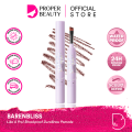 BARENBLISS Like A Pro! Shockproof DuraBrow Pomade Korea / Eyebrow & Eyeliner Pomade 2g / Up To 24H Long Lasting / Waterproof Sweatproof Smudgeproof / Membentuk Menutrisi Menebalkan Alis / Natural Bold / Color Dark Brown Grey / Cosmetic Eyes Makeup Series. 