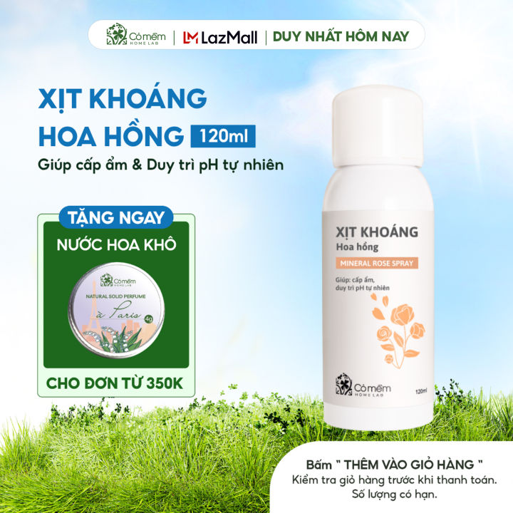 Xịt Khoáng Dưỡng Ẩm Nước Cân Bằng Da Cấp Ẩm Kiềm Dầu Cỏ Mềm 120ml