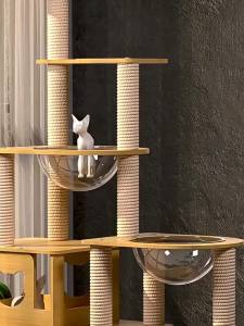 Cat Condo Cat Tree Climbing Cat Tower Cat Tree Tower Scratch Post Cat Scratch Post Cat Tree Tower Cat Condo Large integrated solid wood jumping platform suitable for all seasons