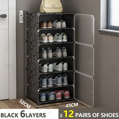 NEST 8Layers Shoes Cabinet Organizer Dustproof Shoe Storage Rack Heavy Duty Shoe Cabinet With Cover Space Saving Shoe Organisers