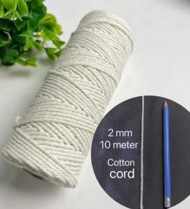 1/2/3/4/5/6/8/10mm Macrame Jute Rope Cotton Cord Twisted Thread Macrame Supplies DIY Crafts Gift Wrapping Home Decortion