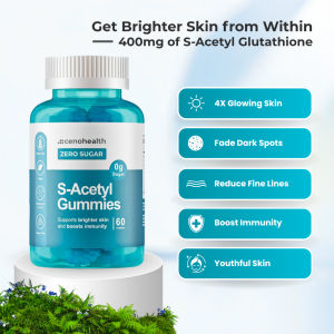 Cenohealth S‑Acetyl Glutathione Gummies Dietary Supplement Sugar‑Free Chewable Nutritional Gummy for  Daily Consumption