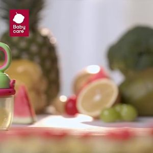 Babycare Baby Food Feeder Fruit Pacifier S+L Infant Teething Toy Teether Silicone