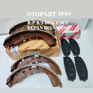 BRAKE PAD BRAKE SHOE HIACE COMMUTER KAMPAS REM DEPAN BELAKANG SET HIACE COMMUTER