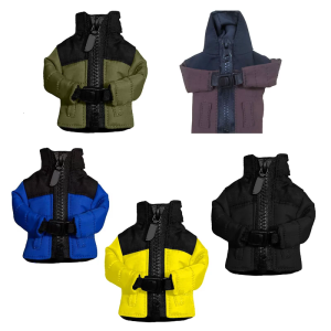 Fashionable Mini Down Jacket Keychain Water Resistant Nylon Fabric Lightweight Key Ring for Daily Use Commuting