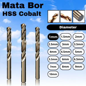Mata Bor Besi 1mm HSS Kobalt Drill Bits HSS Cobalt Diameter 1mm