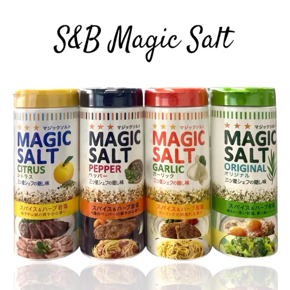 CMH Japan S B Magic Salt PepperGarlicOriginal Citrus Flavor 80g Organic Rock Salt Blend Michelin Chef Curated Seasoning Yuzu Sansho Pepper Flavor Multi-Purpose Spice Herb Mix - Lazada