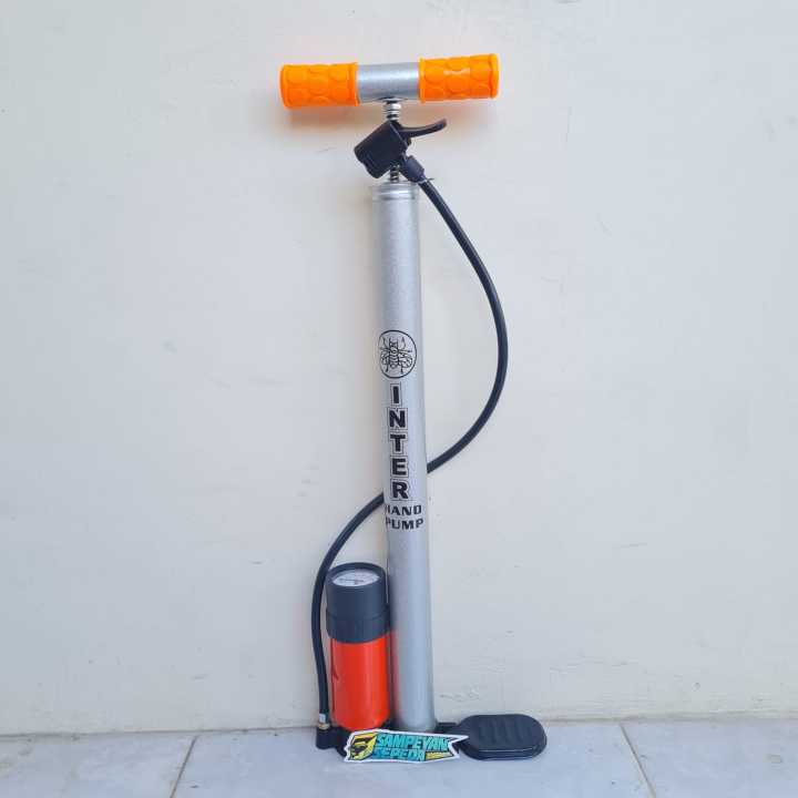 Pompa Tabung Inter 66 99 77 Besi Alloy 160psi Pompa Angin Ban Sepeda Motor Becak Bola